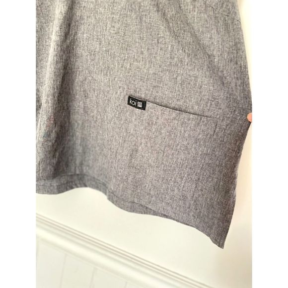 KOI Basics Andi Scrub Top Heather Gray Plus Size 3X New with tag D147 - Picture 10 of 13
